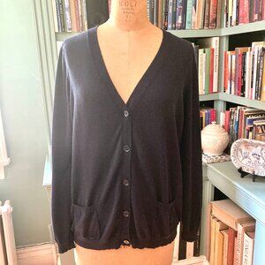 Talbots Lightweight Cotton Cardigan Sweater